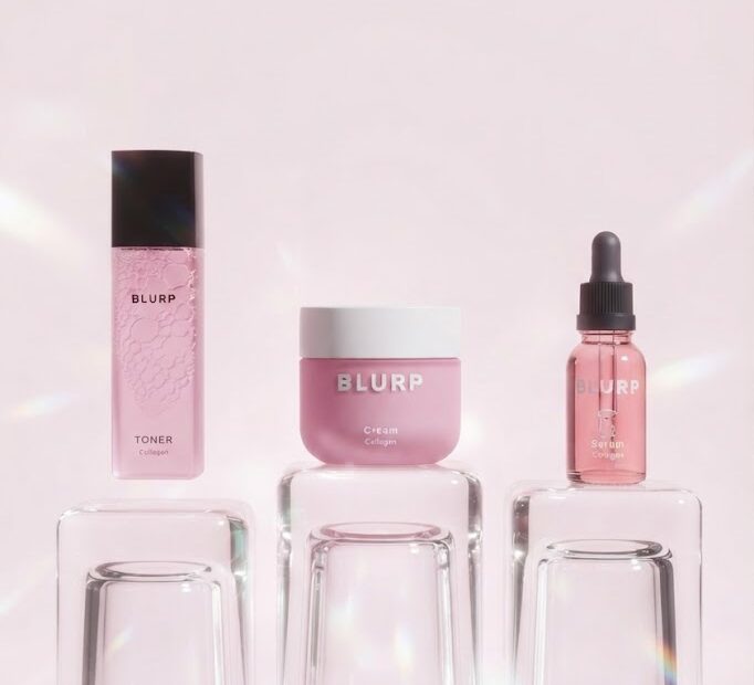 Ultimate guide showing a step-by-step korean skincare routine with BLURP products
